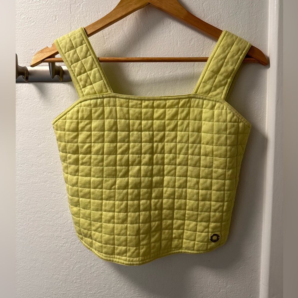 Chanel Vintage Lemon Puffer Vest
